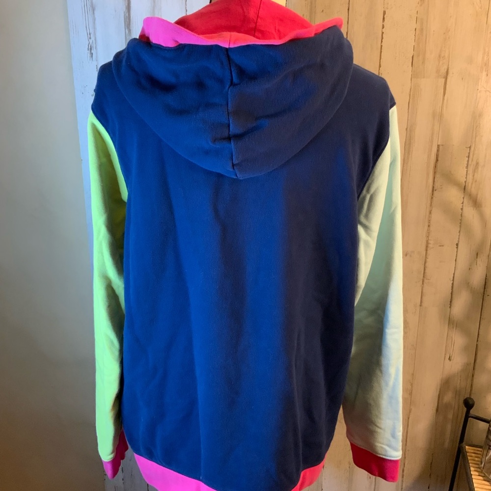 Lands’ End Block Color Hoodie. Size Large. Vintag… - image 4